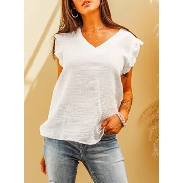 Stylish Dokotoo Women’s V Neck Tank Tops - Summer Ready