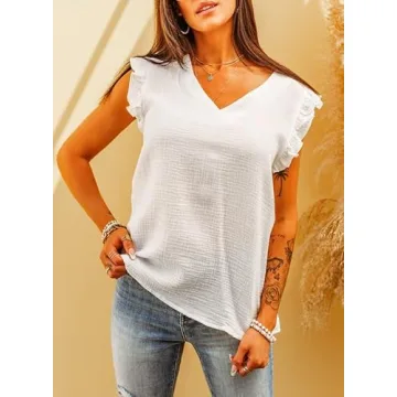 Stylish Dokotoo Women’s V Neck Tank Tops - Summer Ready