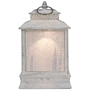 DEMDACO Deer Scene Musical LED Lantern for Winter Decor