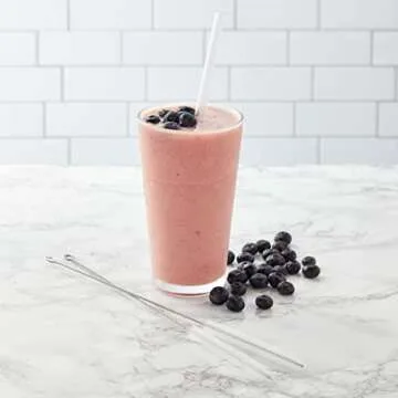 Juvale 4-Pack Metal Straw Cleaner - Extra Long Stainless Steel Brush for Cleaning Reusable Drinking Straws, Water Bottles and Pipes (12 in)