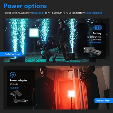 NEEWER 660 PRO RGB LED Video Light Kit App Controlled 50W