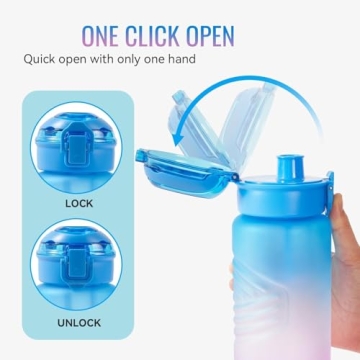 Kerilyn 32oz Leakproof Sports Water Bottle with Infuser