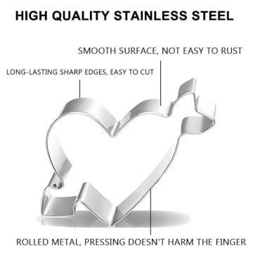 Valentine's Day Heart Cookie Cutter Set - 5 Shapes