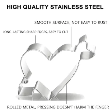 Valentine's Day Heart Cookie Cutter Set - 5 Shapes