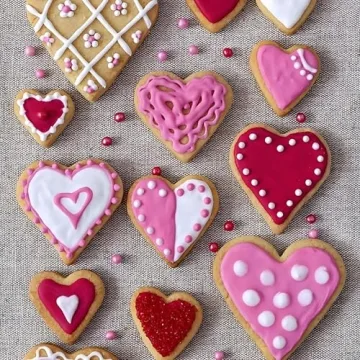 Valentine's Day Heart Cookie Cutter Set - 5 Shapes