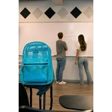 Summit Ridge Mesh Backpacks for Kids, Adults, School, Beach, and Travel, Colorful Transparent Mesh Backpacks with Padded Straps