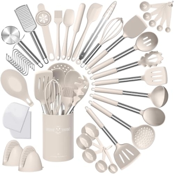Umite Chef Silicone Utensil Set - 43 pcs Khaki