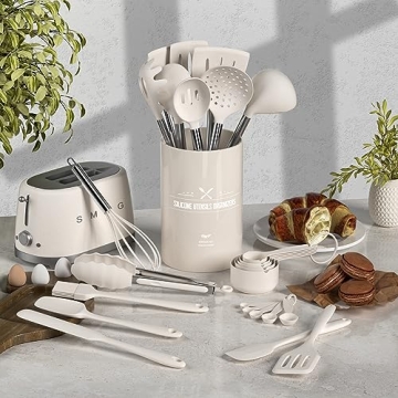 Umite Chef Silicone Utensil Set - 43 pcs Khaki