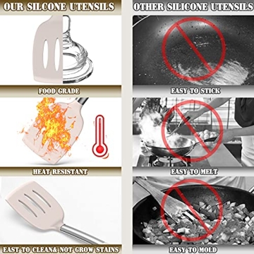 Umite Chef Silicone Utensil Set - 43 pcs Khaki