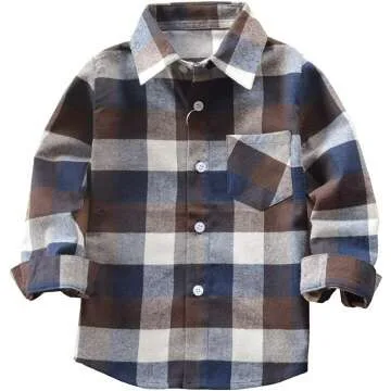 Red Plaid Flannel Shirt for Kids - Sizes NB-6T