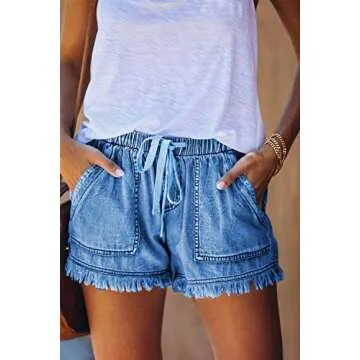 Stylish YOCUR Ladies Denim Shorts for Summer Comfort