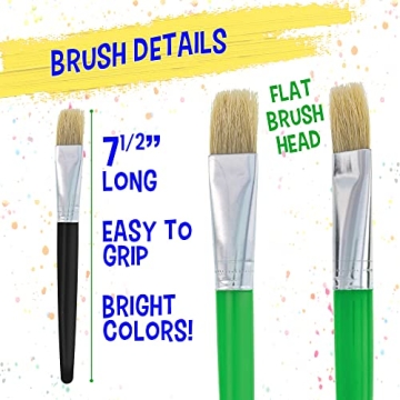 Durable 10-Piece Paint Brush Set for Beginners & Students