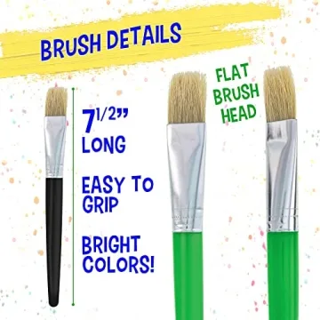 Durable 10-Piece Paint Brush Set for Beginners & Students