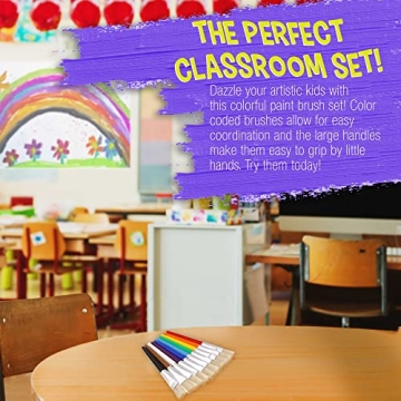 Durable 10-Piece Paint Brush Set for Beginners & Students