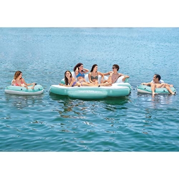 Intex Laguna Splash Island Floating Water Raft with Solo Tubes