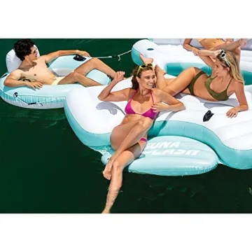 Intex Laguna Splash Island Floating Water Raft with Solo Tubes