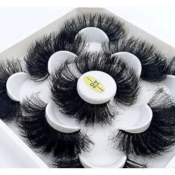 HBZGTLAD 5/20 Pairs 25 mm 3d Mink Lashes Bulk Faux with Custom Box Wispy Natural Mink Lashes Pack Short Wholesales Natural False Eyelashes (9D-14)