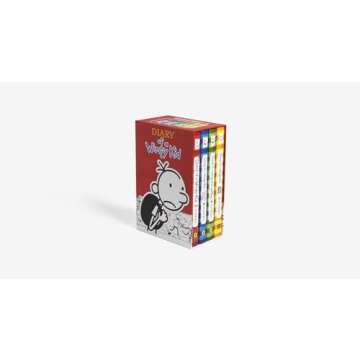 Diary of a Wimpy Kid Box of Books 1-4 Hardcover Gift Set: Diary of a Wimpy Kid, Rodrick Rules, The Last Straw, Dog Days