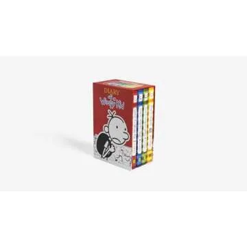 Diary of a Wimpy Kid 1-4 Box Set for Kids Gift