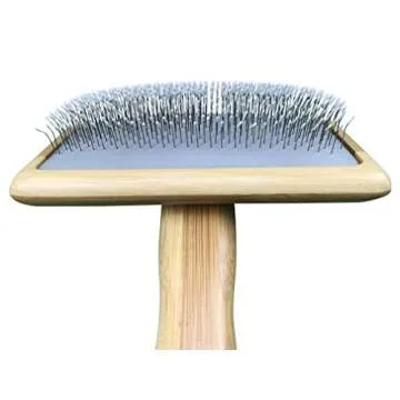 Slicker Dog Cat Grooming Brush - NO.1 for Deshedding Detangling and Dematting Small, Medium and Large Short to Long Hair Pets. Cut Shedding, Massage and Stimulate Healthy Coats.