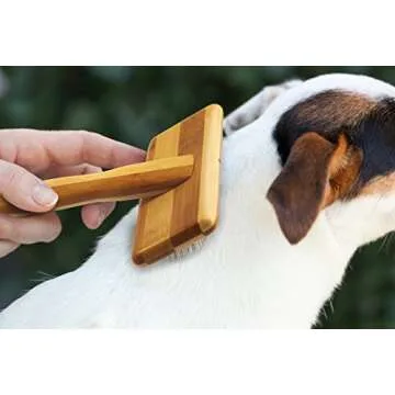 Slicker Dog Cat Grooming Brush - NO.1 for Deshedding Detangling and Dematting Small, Medium and Large Short to Long Hair Pets. Cut Shedding, Massage and Stimulate Healthy Coats.