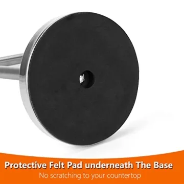 Kalitro Towel Rack with Heavy Base in Brushed Nickel