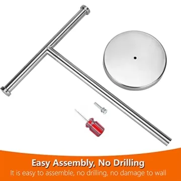 Kalitro Towel Rack with Heavy Base in Brushed Nickel