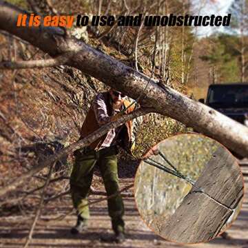 Portable Pocket Chainsaw with Paracord Handle for Outdoor Use