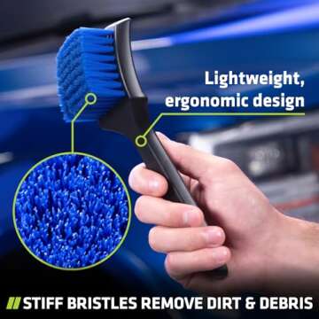 Viking Carpet Cleaning and Scrub Brush for Floor Mats, Cleaning Brush for Car Interior and Home, Bla...