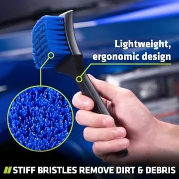 Viking Carpet Cleaning and Scrub Brush for Floor Mats, Cleaning Brush for Car Interior and Home, Bla...