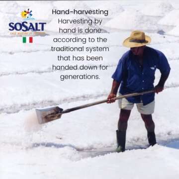 SOSALT Coarse Sicilian Sea Salt for Cooking and Grilling