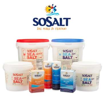 SOSALT Coarse Sicilian Sea Salt for Cooking and Grilling