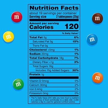 M&M'S Minis Milk Chocolate Candy Family Size 16.9 oz Bag