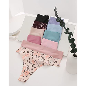 ROSYCORAL 10 Pack Seamless Thongs for Comfort and Style