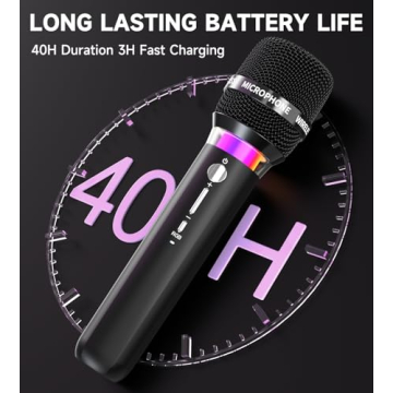 ECHOMUSSY Dual Wireless Microphone - Karaoke Ready!