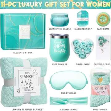 Birthday Gifts for Women Self Care Gifts Get Well Soon Gifts, Ocean Relaxing Spa Gifts Basket Care P...