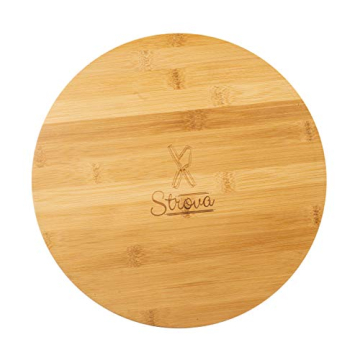 Chip and Dip Serving Bowl – Wooden Appetizer Platter Set with Dip Cup for Salsa, Guacamole, Nacho, Vegetables, Taco Chip, Snacks and More – 12 Inch Diameter