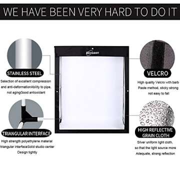 Professional LED Dimmable Photo Light Box Studio