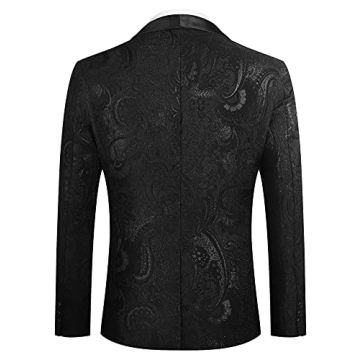COOFANDY Floral Tuxedo Jacket for Weddings and Events