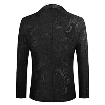 COOFANDY Floral Tuxedo Jacket for Weddings and Events