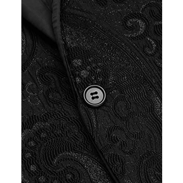 COOFANDY Floral Tuxedo Jacket for Weddings and Events