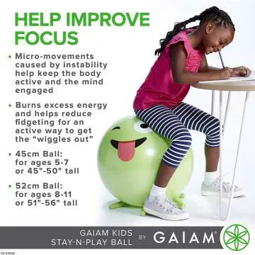 Kids Balance Ball Chair for Active Learning