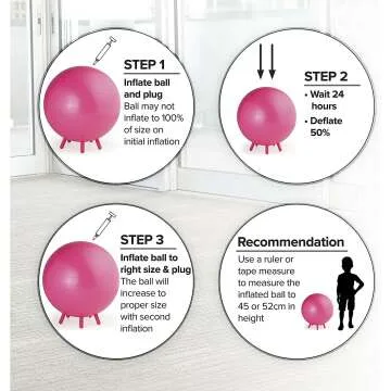 Kids Balance Ball Chair for Active Learning