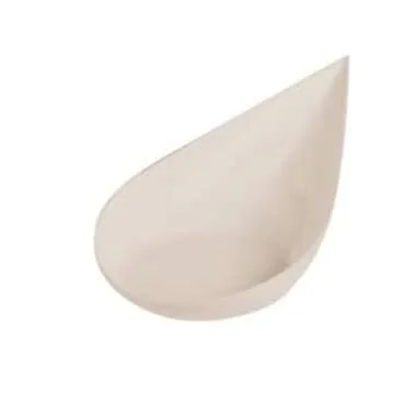 48 Pack Eco-Wheat Tiny Tear Spoon Wheat Plastic Mini Appetizer Plate Mini Eco-Wheat Dessert Spoons Professional-Grade Recyclable Sustainable Small Serving Platter CMJJ