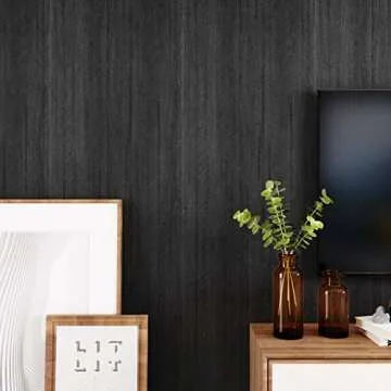 WESTICK Black Peel and Stick Wallpaper for Countertops and Cabinets
