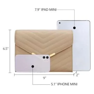 KKXIU Vegan Leather Evening Clutch for Weddings Prom