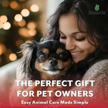 HandsOn Pet Grooming Gloves for Easy Shedding and Bathing