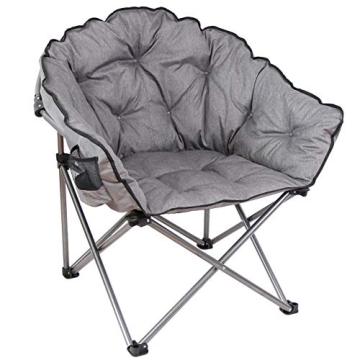 MacSports C932S-129 Padded Gray Outdoor Lounge Chair – Sturdy & Comfortable