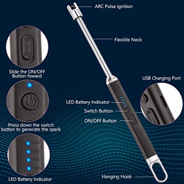 MEIRUBY Electric Candle Lighter Rechargeable USB for All