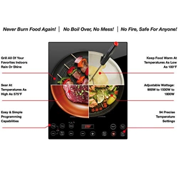 Nuwave Pro Chef Induction Cooktop Portable Powerful 1800W